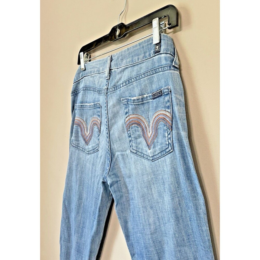 Seven For All Mankind Women’s VintageKate Distressed Faded  Jeans Light Sz 26